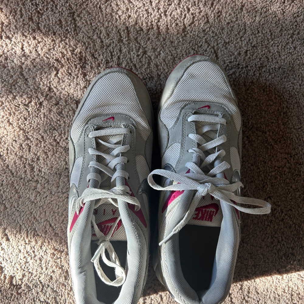 Gray and Pink Nike Airs